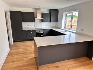 kitchen fitted in new build property
